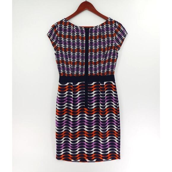 Boden Kensington Dress 4 Mod Geo Print Silk-Blend Modest - Picture 6 of 16